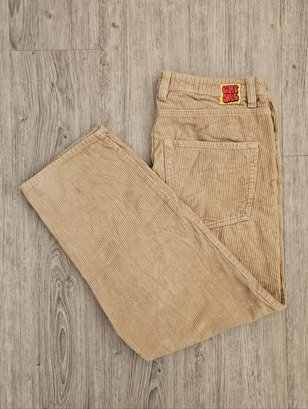 Empyre Men's 30w Tan Corduroy Loose Fit Pants